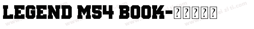 Legend M54 Book字体转换